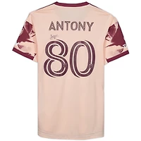 Maillot rose #80 autographié par Antony Portland Timbers lors de la saison 2023 de la MLS