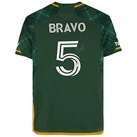Maillot adidas vert dédicacé par Claudio Bravo des Portland Timbers (n° 5) pour la saison 2024 de la MLS - Taille S