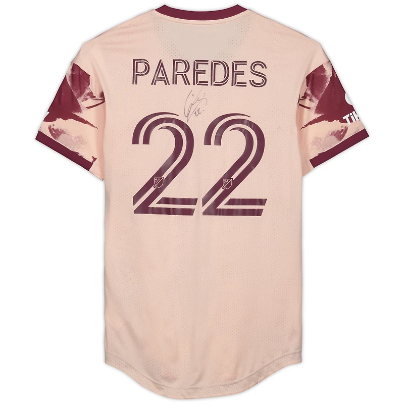 Maillot rose #22 autographié par Cristhian Paredes des Portland Timbers lors de la saison 2023 de la MLS