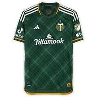 Maillot adidas vert dédicacé par Dario Zuparic des Portland Timbers, numéro 13, utilisé lors du match de la saison 2024 de la MLS - Taille L