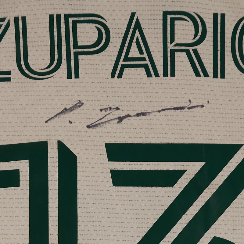 Maillot adidas beige dédicacé par Dario Zuparic des Portland Timbers (n° 13) pour la saison 2024 de la MLS - Taille L