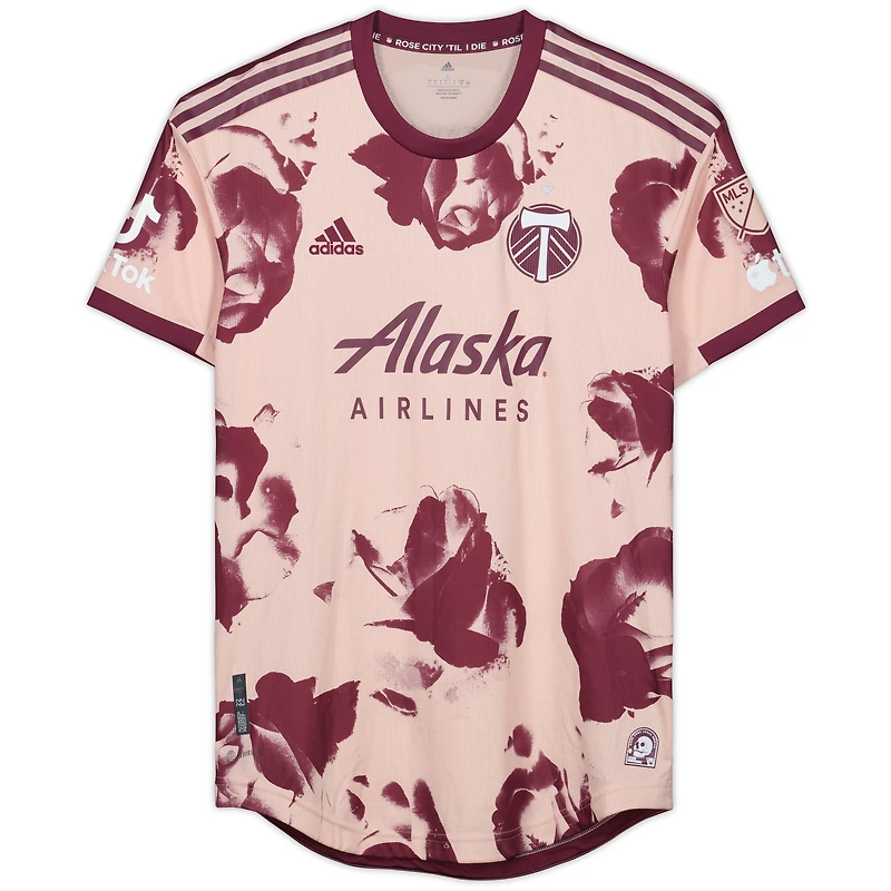 Maillot rose n°15 autographié par Eric Miller des Portland Timbers lors de la saison 2023 de la MLS