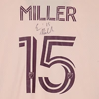 Maillot rose n°15 autographié par Eric Miller des Portland Timbers lors de la saison 2023 de la MLS