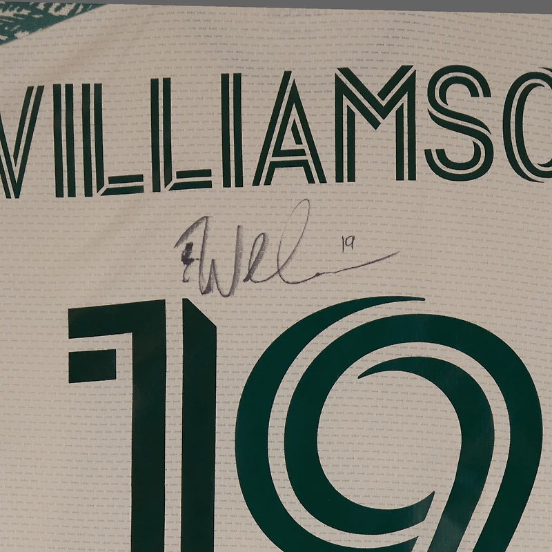 Maillot adidas beige dédicacé Eryk Williamson des Portland Timbers, numéro 19, utilisé lors du match de la saison 2024 de la MLS - Taille M