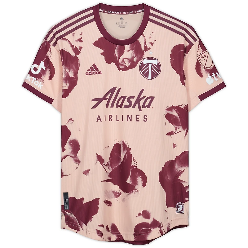 Maillot rose n°9 autographié par Felipe Mora des Portland Timbers lors de la saison 2023 de la MLS