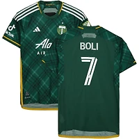 Maillot vert dédicacé #7 des Portland Timbers de Franck Boli pour la saison 2023 de la MLS