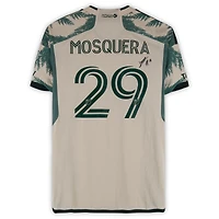 Maillot adidas beige dédicacé Juan Mosquera des Portland Timbers (n° 29) pour la saison 2024 de la MLS - Taille L