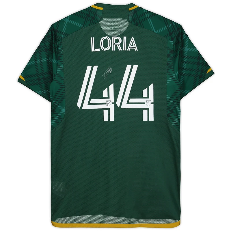 Maillot vert dédicacé #44 de Marvin Loria des Portland Timbers lors de la saison 2023 de la MLS