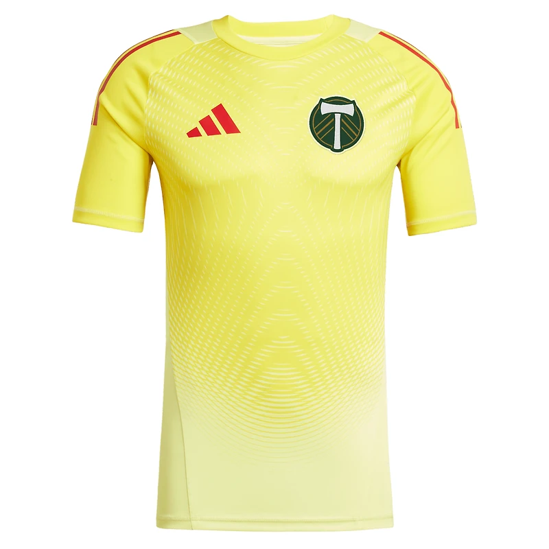 Maillot de gardien but adidas jaune Portland Timbers 2025 pour homme