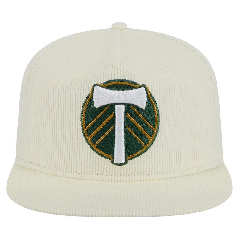 Men's New Era  Cream Portland Timbers 2025 Kickoff Snapback Golfer Hat