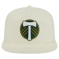 Men's New Era  Cream Portland Timbers 2025 Kickoff Snapback Golfer Hat