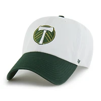 Men's '47  White Portland Timbers Two-Tone Clean Up Adjustable Hat