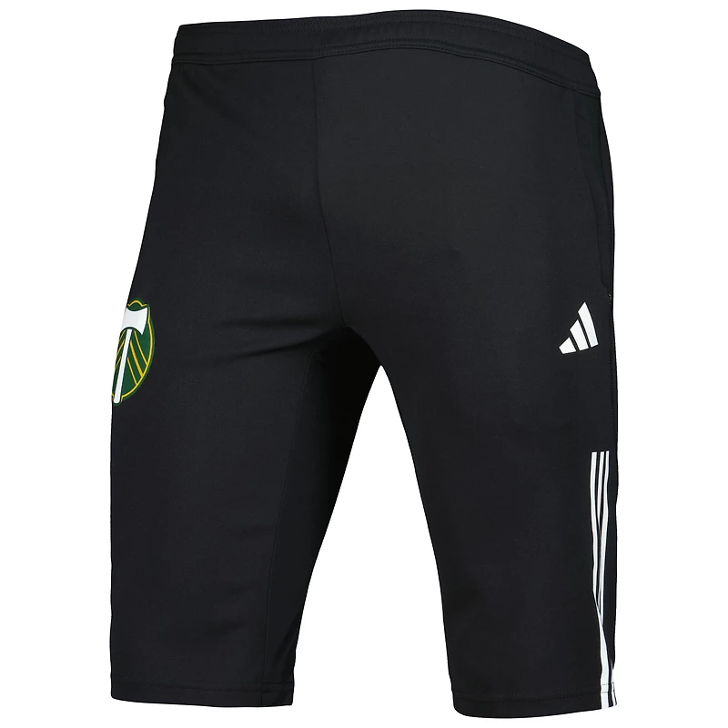 Men's adidas Black Portland Timbers 2023 On-Field Training AEROREADY Half Pants