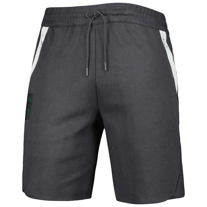 Men's adidas Black Portland Timbers 2023 Player Travel Shorts