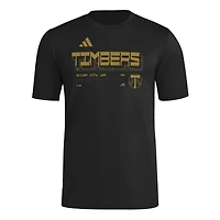 Men's adidas  Black Portland Timbers 2026 Anthem AEROREADY Pregame T-Shirt
