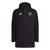 Men's adidas Black Portland Timbers Tiro 24 Full-Zip Hoodie Winter Parka