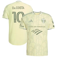 Maillot authentique adidas David Da Costa jaune Portland Timbers 2026 Civic Stadium pour homme