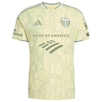 Men's adidas David Da Costa Yellow Portland Timbers 2026 Civic Stadium Kit On-Field Authentic Patch Jersey