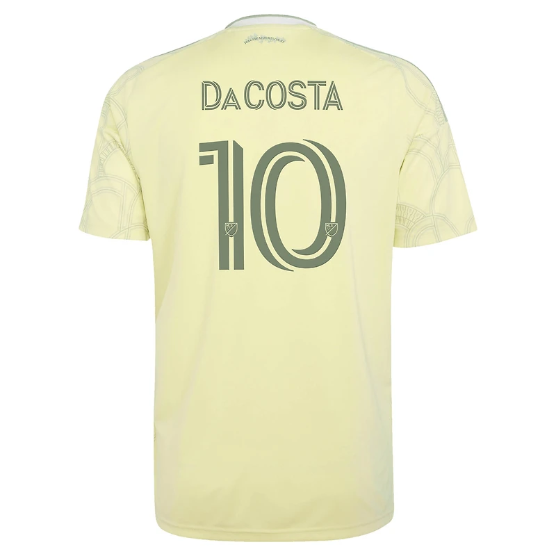 Maillot réplique adidas David Da Costa jaune Portland Timbers 2026 Civic Stadium pour homme