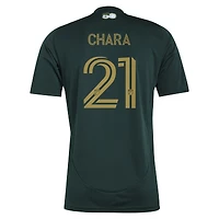 Maillot réplique vert et or de joueur Portland Timbers 2025 Diego Chara pour homme adidas