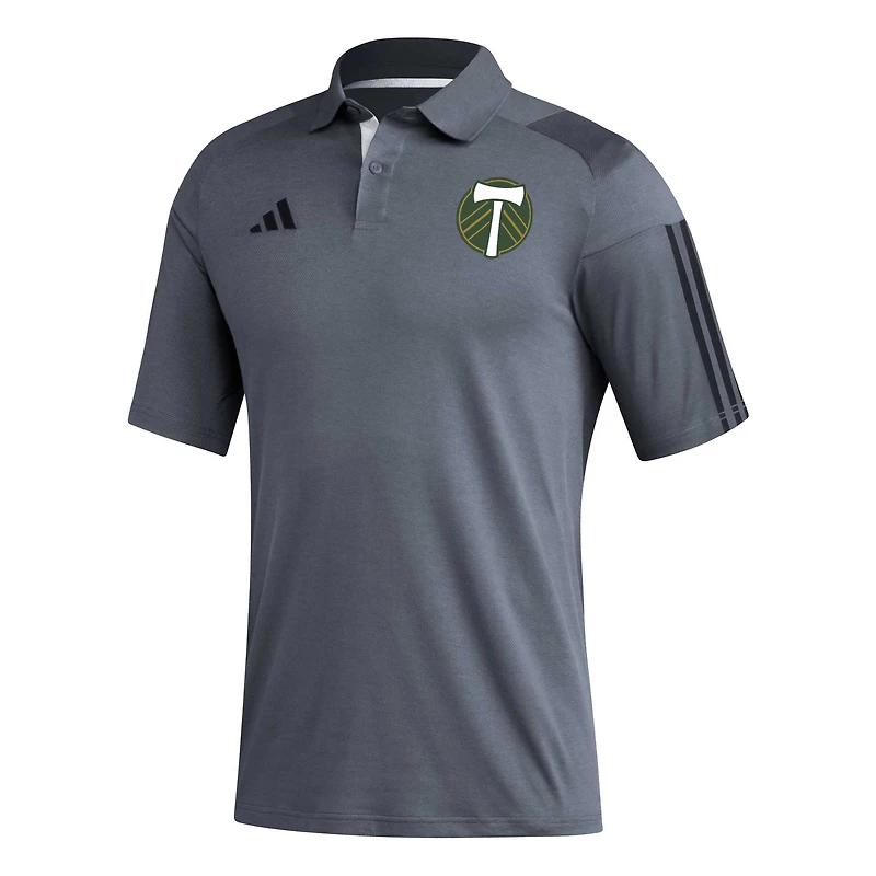 Men's adidas Gray Portland Timbers 2023 On-Field Training Polo
