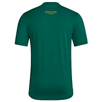 T-shirt adidas Portland Timbers 2025 vert pour homme avec maillot Hook AEROREADY