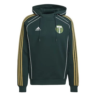 Sweat à capuche de voyage adidas Portland Timbers 2025 vert pour homme