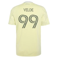 Men's adidas Kristoffer Velde Yellow Portland Timbers 2026 Civic Stadium Kit Replica Jersey