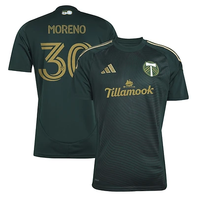 Men's adidas Santiago Moreno Green Portland Timbers 2025 Forever & Gold Replica Player Jersey