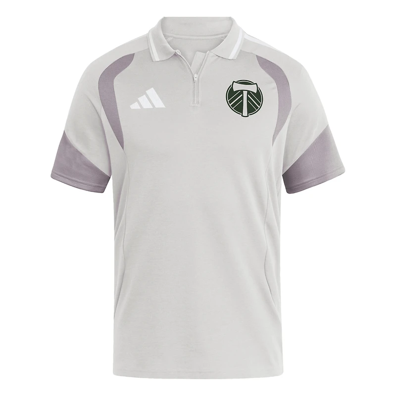 Men's adidas Silver Portland Timbers 2026 Tiro Competition Polo
