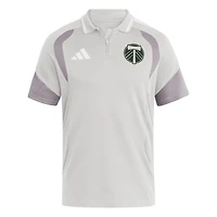 Men's adidas Silver Portland Timbers 2026 Tiro Competition Polo