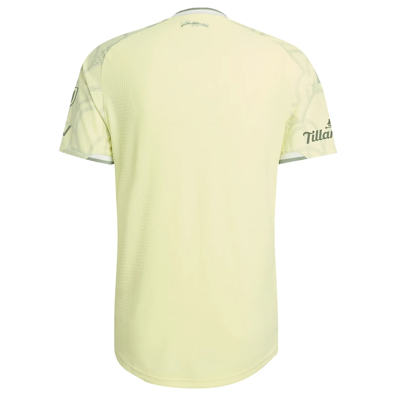 Men's adidas Yellow Portland Timbers 2026 Civic Stadium Kit On-Field Authentic Patch Jersey