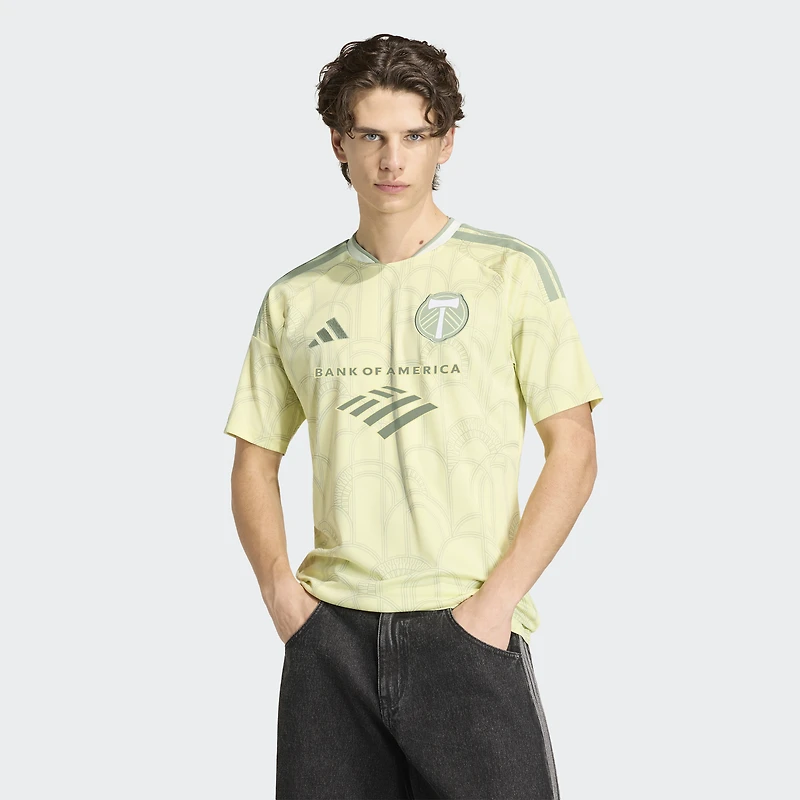 Men's adidas Yellow Portland Timbers 2026 Civic Stadium Kit Replica Jersey