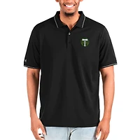 Polo piqué uni noir Antigua pour homme des Portland Timbers