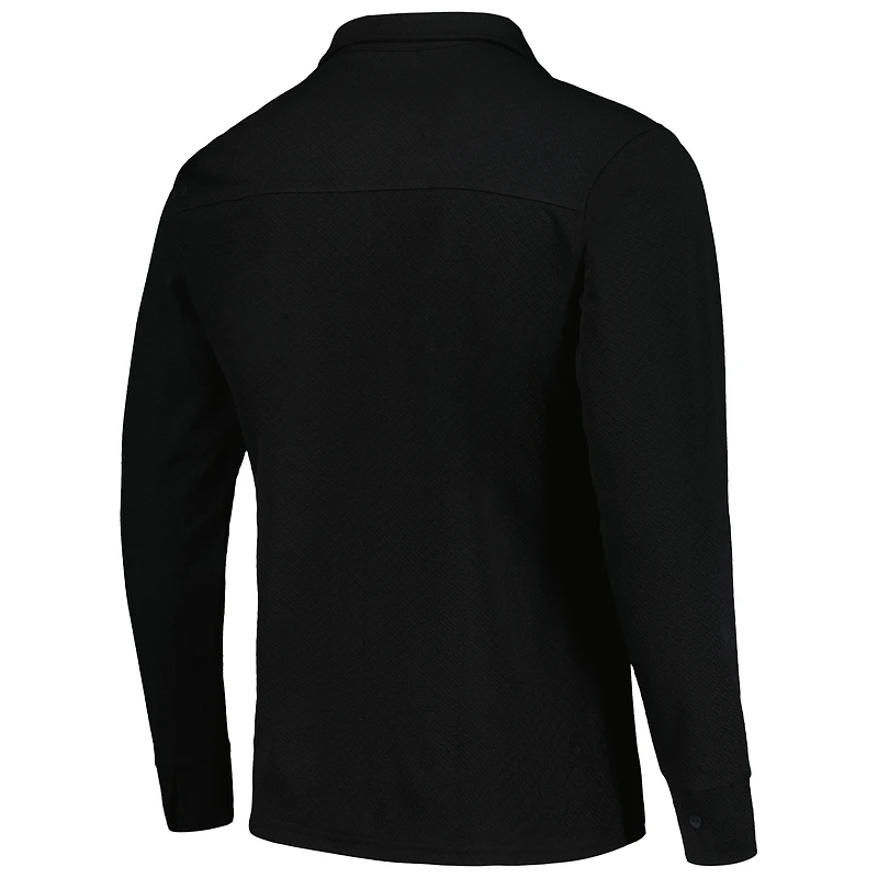 Veste boutonnée noire Antigua Portland Timbers Streamer Diamond pour homme