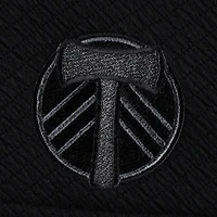 Veste boutonnée noire Antigua Portland Timbers Streamer Diamond pour homme