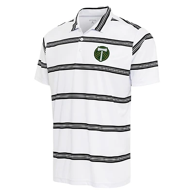 Men's Antigua White/Black Portland Timbers Groove Polo