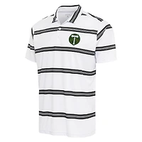 Men's Antigua White/Black Portland Timbers Groove Polo