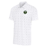 Men's Antigua White/Gray Portland Timbers 19th Hole Polo