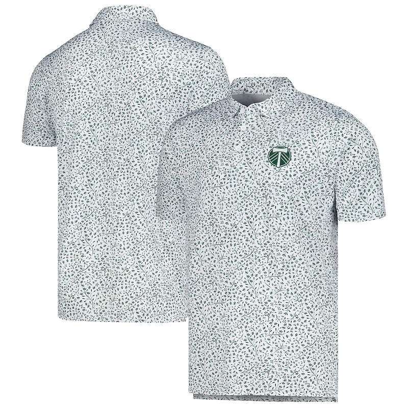 Polo Motion blanc Antigua pour homme des Portland Timbers