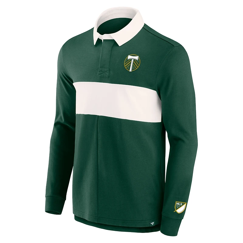 Polo Striker à manches longues vert Portland Timbers Forever Casuals de marque fanatiques pour hommes