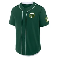 Men's Fanatics Green Portland Timbers Injury Time Baseball Jersey