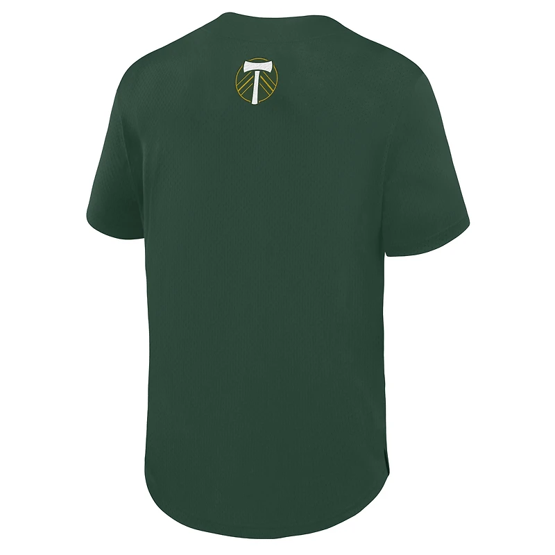 Maillot à boutons Fanatics Green Portland Timbers Maximum Intensity pour homme