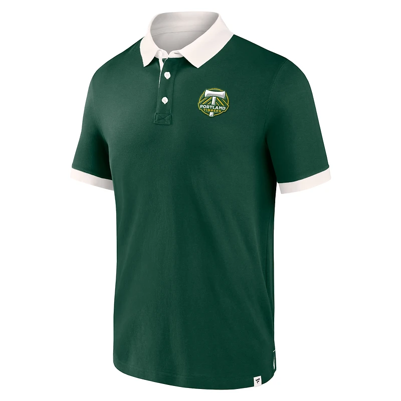Men's Fanatics Green Portland Timbers Second Period Polo Shirt