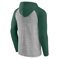 Men's Fanatics Steel Portland Timbers Deflection Raglan Pullover Hoodie