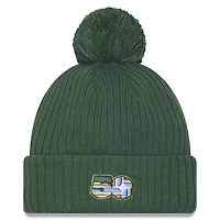 Bonnet tricoté à revers et pompon en jersey Portland Timbers 2025 vert New Era pour homme