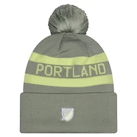 Men's New Era Green Portland Timbers 2026 Jersey Hook Cuffed Knit Hat with Pom