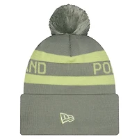 Bonnet New Era vert Portland Timbers 2026 pour homme, à revers crocheté et pompon