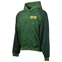 Sweat à capuche surdimensionné en jersey de conception sportive pour hommes, vert, Portland Timbers 2025