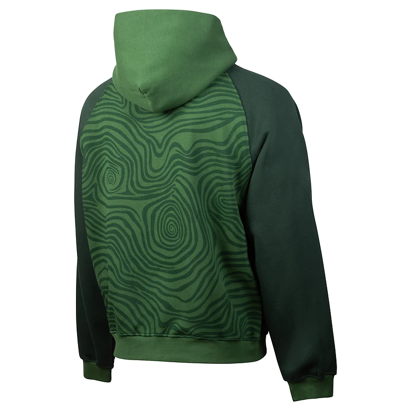 Sweat à capuche surdimensionné en jersey de conception sportive pour hommes, vert, Portland Timbers 2025